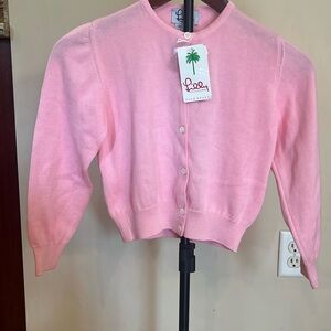 Lily Pulitzer Girls size 7 Pink Cardigan New!